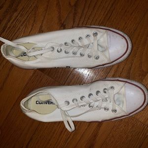 White low top converse